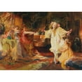 thumbnail image 3 of Max Lewis 14x11 Black Modern Framed Museum Art Print Titled - Dancing Girls (Girls Dancing), 3 of 5