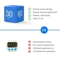 thumbnail image 6 of Minthouz Cube Timers portable timer Gravity Sensor Flip Timer Kitchen Timer Kids Timer Workout Timer and Game Timer for Time Management and Countdown Settings (2 Pieces 2.6 Inch), 6 of 9
