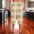 thumbnail image 4 of GigrtiJin Mens Trendy Capris Pants Plaid Printed Elastic Waisted Drawstring Wide Leg Pants Loose Casual Pants, 4 of 7