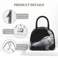 thumbnail image 4 of Salouo White Red Cockatoo for Insulated Lunch Bag for Women/Men - Leakproof Cooler Tote Bag Organizer - Reusable Lunch Box for Office Picnic Hiking Beach-One Size, 4 of 6