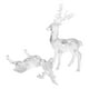 thumbnail image 2 of 2 adornos de reno acrílicos transparentes, figuras de ciervo para árbol de Navidad, estatuas de alce y decoraciones para fiestas navideñas., 2 of 8