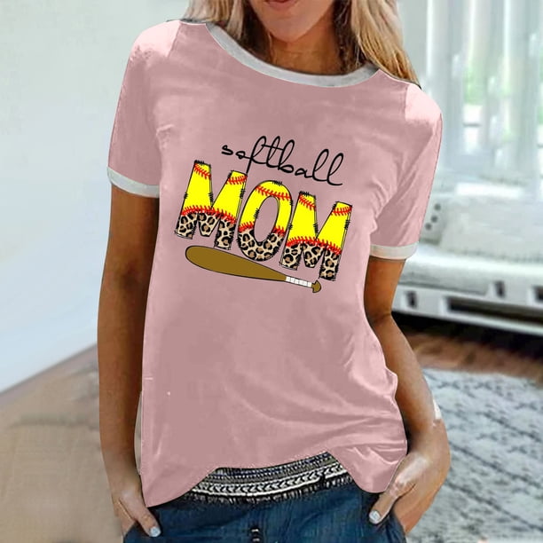 Fiudx Liquidación de Ofertas Flash Blusa Holgada de Manga Corta con Cuello Redondo y Manga Abombada para Mujer