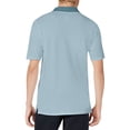 thumbnail image 3 of NAMTYQX T Shirts for Man Short Sleeve Loose Casual Button Lapel Neck Plus Size Mens Polo Shirts Short Sleeve Light Soft Mens Short Sleeve Shirts Turquoise Size M, 3 of 4