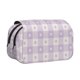 thumbnail image 1 of Disketp Floral Purple Buffalo Plaid Estuche de Lápices de Doble Capa con Tapa Abatible y Cremallera, Organizador Escolar para Adolescentes y Adultos, 1 of 7