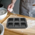 thumbnail image 2 of Square Baking Pan Roasting Mini Oven Pans for Small Muffin Non-stick Coating Thick Carbon Steel Material, 2 of 6