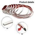 thumbnail image 6 of AOQIANLAN Flexible Corner Molding Trim Tape Anti-collision Wardrobe Moving Door Seam Self Adhesive- Decor Tape Waterproof PVC 0.8cm*5m silver, 6 of 9