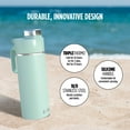 thumbnail image 5 of Ninja Thirsti 24oz. Travel Bottle, Leak Proof Stainless Steel Insulated Tumbler for Carbonated Sparkling Drinks, Blue, 5 of 10