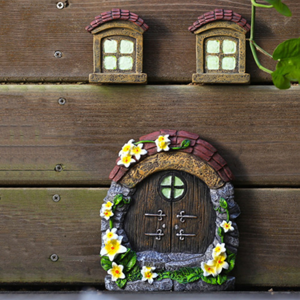 Hobbit Fairy Door suncatcher, reusable window decor – lilfoxdesigns