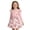 White., variant on Girls Overall Long Sleeve Dress Crew Neck Dresses Heart Print Fake 2 Tier Mesh Flared Hem Princess Outfit 2-9 Years