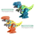 thumbnail image 2 of Vogacara 1 Juego de ensamblaje de dinosaurios, juguetes preescolares, bloques de construcción multiusos interesantes para niños, niñas, regalos, Juguetes de construcción Vogacara FN001563-00, 2 of 6