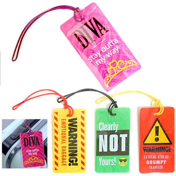 How to attach p&o luggage labels
