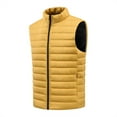thumbnail image 2 of Betivan Men's Spring Autumn Sleeveless Vest, Solid Color Stand Collar Lightweight Gilet with Zipper Pockets, Loose Fit, for Daily Office Casual Outdoor, 2 of 5