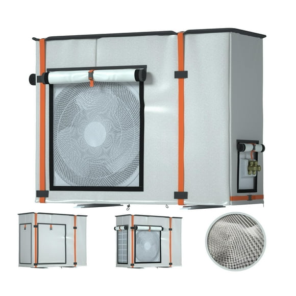 Mini Split Cover for Air Conditioner Outside Unit, 29.1"L x 11.8"W x 21.7"H Outdoor Air Conditioner Cover Can be Used in Air Conditioner Operation, AC Protector for 9000-120