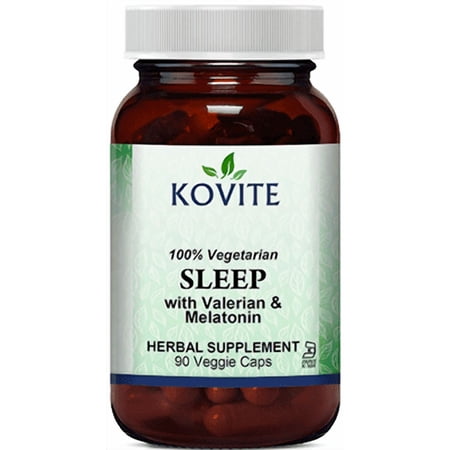 Kovite Kosher Sleep With Melatonin - 90 Vegetable Capsules