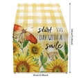 thumbnail image 3 of ⚡ Big Sale ! Summer Lemon Sunflower Table Banner Border Home Table Coffee Table Decoration Table Of Flax Printing, 3 of 3