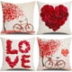 thumbnail image 1 of fundas de almohada para el día de San Valentín, funda de cojín de lino y algodón, 18 x 18, 1 of 5