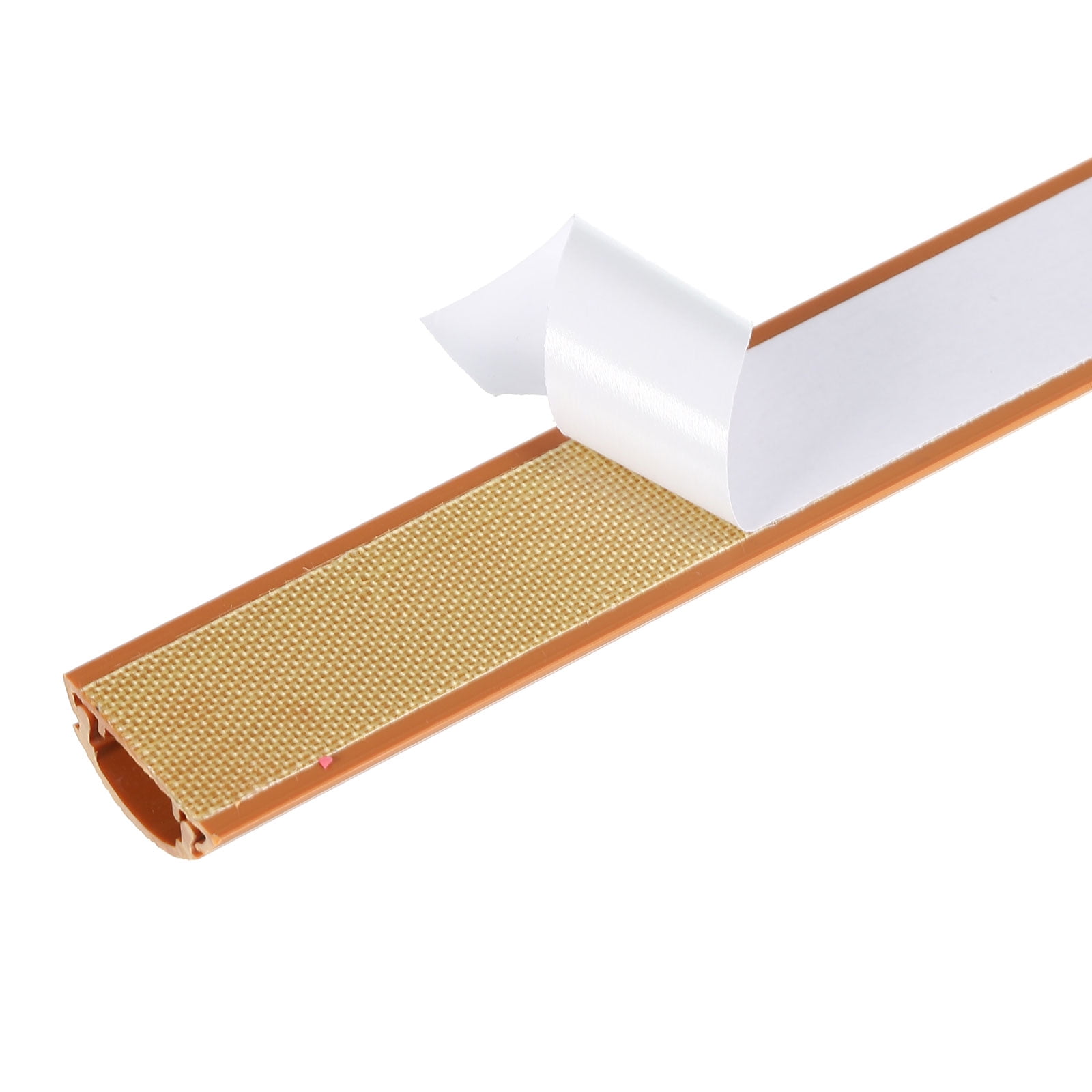 Unique Bargains Wall Cable Raceway Cord Cover Cord Hider Channel Self-Adhesive for TV Wire Light Brown 39"x1"x0.4"