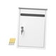 thumbnail image 5 of Buzón de correo con cerradura para montaje en pared, buzón de correo para montaje en pared, buzón de sugerencias para exteriores resistente a la intemperie, buzón grande, 5 of 8