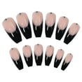 thumbnail image 5 of Black French Long Ballet Nails - 24 Piece Removable Press-On Nails for Women's Prom and - Alternative, 5 of 5