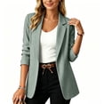 thumbnail image 3 of Hurxie Blazers for Women Casual Oversized Open Front Cardigan Long Sleeve Jackets Business Office Business Suit Blazer Gray,XL, 3 of 6