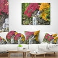 thumbnail image 4 of Designart Japanese Maple Trees - Floral Throw Pillow - 12x20, 4 of 5