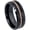Black/Rose Gold, variant on 8mm Mens Black Tungsten Wedding Band Rose Gold Rope Inlay Beveled Engagement Ring size 11