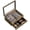 2 Tier, variant on Honiway Knife Display Case, Knife Collection Display Holder with Glass Lid, 2-Layer Wood Pocket Knife Case with Drawers, Light Taupe