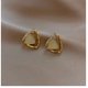 thumbnail image 1 of Pendientes de Metal con forma de hoja para mujer, aretes con cierre de tuerca, color gris, estilo coreano, novedad, 2023, 1 of 4