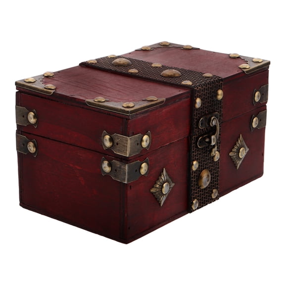 Worgeous Vintage Wooden Jewelry Box With Latch Classical European Storage Case For Organizing Rings Earrings Bracelets Organizer Home Decor