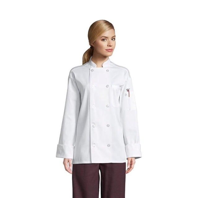 Uncommon Threads 0426P-2507 Unisex Workhorse Pro Vent Chef Coat with Mesh, White - Size 3XL