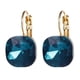 thumbnail image 1 of Pendientes Hoop Azul Personalidad Retro Huggie Pendientes Zircon Cristal, 1 of 2