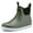 Green, variant on Deck Boots for Men，OutdoorRubber Fishing Garden Waterproof Ankle Rain Boots