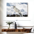 thumbnail image 3 of Elephant Stock Arctic Fox Wall Art - Horizontal Canvas Wall Art - Living Room Wall Decor - Animal Canvas - Gray And Blue Decor - 39" x 26", 3 of 8