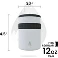 thumbnail image 2 of 12oz RECESS REGULAR CAN COOLER White, 2 of 9