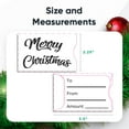 thumbnail image 2 of Swipe It Holiday Gift Card Holder 25 Pack Money Credit Card Size Paper Gift Card Sleeves Bulk, Merry Christmas Holidays Envelopes, White, 2 of 6