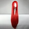 thumbnail image 3 of Unique Bargains Wigs for Women 39" Bright Red Wigs with Wig Cap Long Hair, 3 of 6
