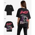 thumbnail image 5 of G West Womens Oversized Jams Of The Undead Tee Pink Size- X-Large, 5 of 5