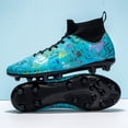 thumbnail image 4 of Botas de fútbol profesionales para hombre y mujer, zapatos de fútbol Unisex, zapatillas de deporte de tobillo con picos largos, tacos a juego, ultraligeros, novedad, 4 of 5