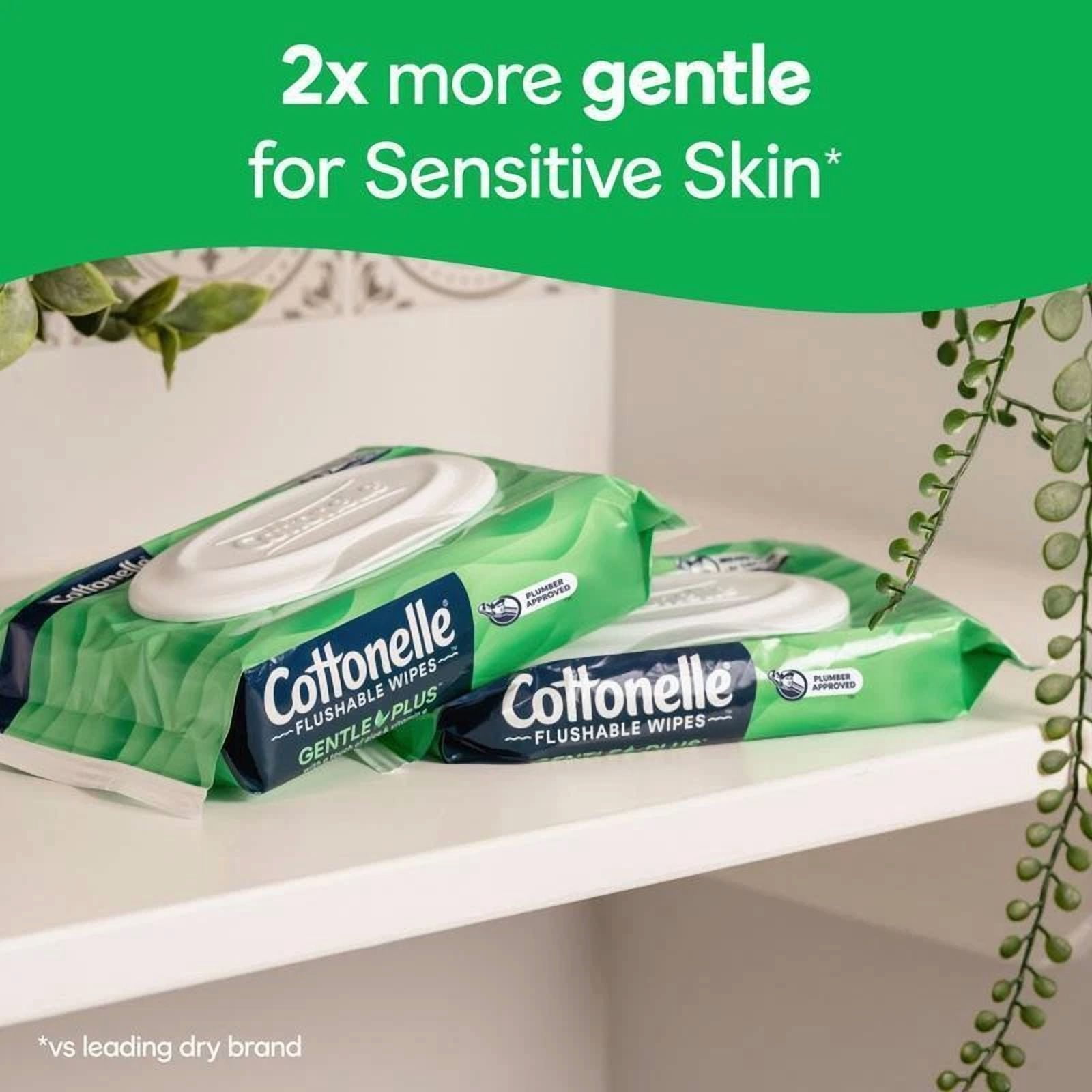 BUTTERFLY- Flushable Wet Wipes Aloe Vitamin E Sensitive Skin Care 4 Pack 168 Wipes New