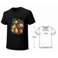 thumbnail image 2 of Fruit Pattern T-shirt Strawberry Lemon T-shirt Illustration Art Aesthetics T-shirt, 2 of 5