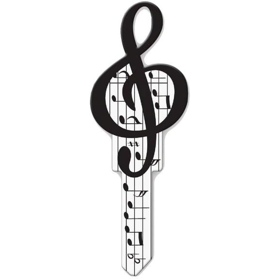 Lucky Line Music Design Decorative House Key, KW11 B125K Pack of 5