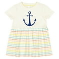 thumbnail image 3 of Inktastic Anchor Nautical Girls Baby Dress, 3 of 5