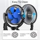 thumbnail image 3 of Ventilador de clip alimentado por batería recargable de 5000 mAh con trípode flexible de 360 °, 3 of 8