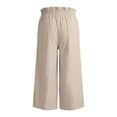 thumbnail image 6 of Womens Sweatpants Elastic Waist Solid Loose Long Daily Elegant Casual Wide Leg Sweatpants Women Beige L, 6 of 6