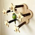 thumbnail image 1 of ZZHZGZ Canada Sale Interactive Parrot for Chewing Foraging Natural Wooden Bird Cage for Small Medium Large Conures African Greys, 1 of 3