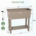 thumbnail image 4 of Aoodor Raised Garden Bed Kit with Legs, 3Pcs Self-Watering Planter Boxes for Outdoor Gardening - Khaki, 4 of 8