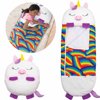 Happy Nappers Unicorn Pillow & Sleepy Sack- Comfy, Cozy, Compact Pillow, Super Soft Pillow, Warm Pillow, All Season, Sleeping Bag with Pillow