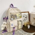 thumbnail image 3 of Kawaii Backpack with Pin and Accessories for School Bag Girl Backpack, 3 of 4