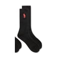 thumbnail image 2 of Ralph Lauren Men's Big Pony Crew Socks 3 Pack Black Size 10 - 13, 2 of 3