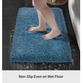 thumbnail image 3 of Alfombra para baño Disolla, azul, 60 x 150 cm, antideslizante, lavable, 3 of 6